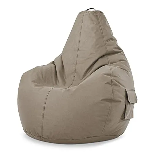 Green Bean Sitzsack, Braun, Oval, 70x90x80 cm in braun von Green Bean