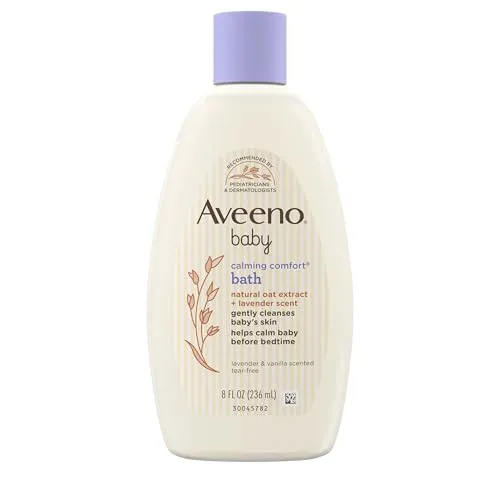 Aveeno Baby Beruhigendes Bad mit Lavendel und Vanille, 236 ml