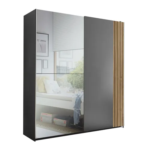 Z2 Schwebetürenschrank 2-türig BERNO in grau von Roller