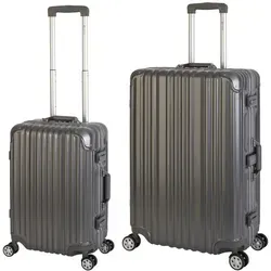 Travelhouse Trolleyset London, 2-tlg mit 4 Rollen - Trolley-Sets mit stabiler Polycarbonat-Hartschale und TSA Zahlenschloss, ideal für stressfreies Reisen und maximale Sicherheit.