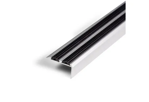 Floordirekt Treppenkantenprofil Power Gril Doppelgummieinlagen, 3 Farben & 3 Größen, Treppenprofil, Kleben