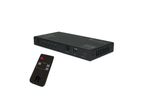 FeinTech SW212 HDMI 2.1 Switch 2 In 1 Out + Audio Extractor HDMI-Adapter zu Toslink, Aux, 8K & 4K 120Hz