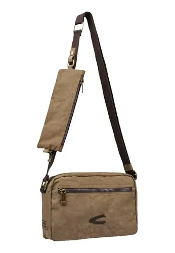camel active Journey Camera Bag - Umhängetasche in Sandbraun - Herren Umhängetasche aus 100% Nylon, verstellbar und ideal für Freizeitaktivitäten. Perfekt für die Kamera und andere Utensilien.