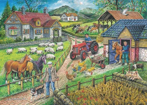 House of Puzzles Puzzle Barley Mow Farm 250 XL Teile Spielzeug