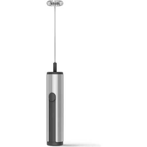 Zack 20240 TAZZO Milchaufschäumer aus Edelstahl - Stylischer Milchaufschäumer aus matt gebürstetem Edelstahl für perfekten Milchschaum in Sekundenschnelle – ideal für Latte Macchiato, Cappuccino und mehr!