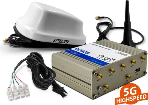 Teltonika RUTX50 Komplettset mit SELFSAT Dachantenne von Selfsat
