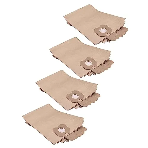 vhbw 20x Staubsaugerbeutel kompatibel mit Hitachi CV-200P, CV-400P eco, CV-300P Staubsauger - Papier, 32cm x 20cm, braun