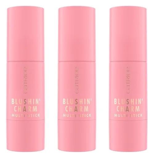Catrice Blushin' Charm Multi Stick, Rouge, Nr. 040, Pink, sofortiges Ergebnis, natürlich, strahlend frisch, vegan, ohne Parabene, ohne Mikroplastikpartikel, Nanopartikel frei, 3er Pack (3x5.5g)