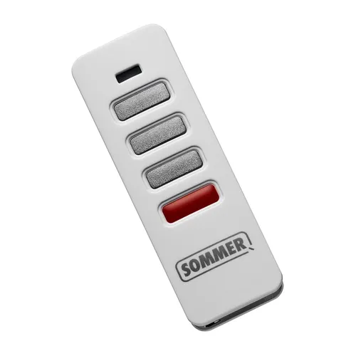 SOMMER Handsender Pearl Status, weiß, Edelstahl von Sommer