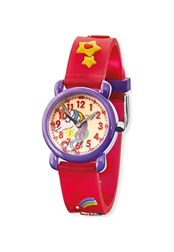 Herzengel Mädchen Analog Quarz Uhr mit Kunststoff Armband HEWA-Unicorn