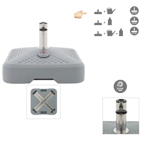 doppler® Sonnenschirmständer Active FILL IT 3-in-1 von Doppler