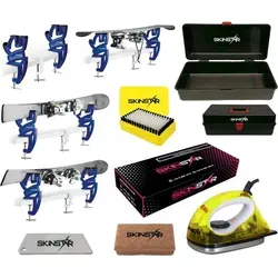 SKINSTAR Skipflege Skiwachs-Set Professional Skispanner Wachseisen Wachs inkl. Wachskoffer