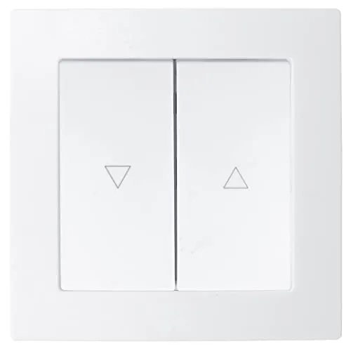 LINA Rollladentaster Jalousietaster Unterputz Weiß Rahmen von Luxus-Time