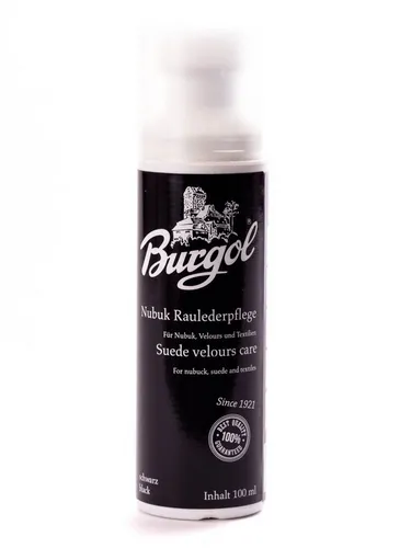 Burgol Schuhputzbürste Nubuk Raulederpflege in schwarz von Burgol