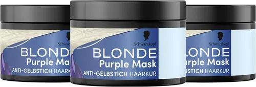 BLONDE Maske Purple Mask Anti-Gelbstich Effekt 150ml, 3x 150ml
