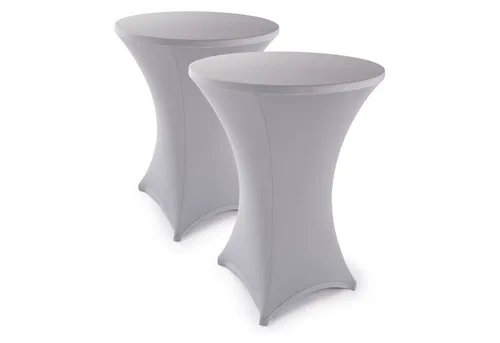 Blumtal Stehtisch Hussen Ø 60 – 65 cm 2er Set - Hussen für Stehtische, Oeko-TEX zertifiziert, waschmaschinenfest und mit verstärkten Fußschlaufen für mehr Langlebigkeit und perfekte Passform.