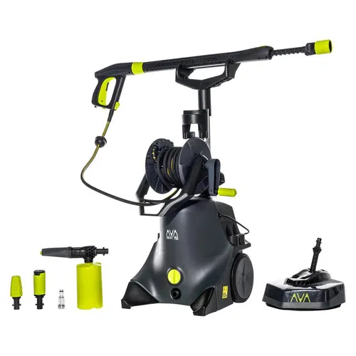 AVA Hochdruckreiniger SMART P50 X-LARGE – 130 bar, 1800 W, 8-teilig - Leistungsstarker Hochdruckreiniger mit 130 bar Druck und 420 l/h Fördermenge. Ideal für gründliche Reinigung im Außenbereich. Inklusive praktischer Schlauchtrommel und umfangreichem Zubehör.