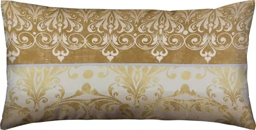 Erwin Müller Kissenbezug Flanell Wendekissenbezug beige Größe 40x80 cm - für die kühle Jahreszeit, mollig warm, temperaturregulierend, mit Reißverschluss