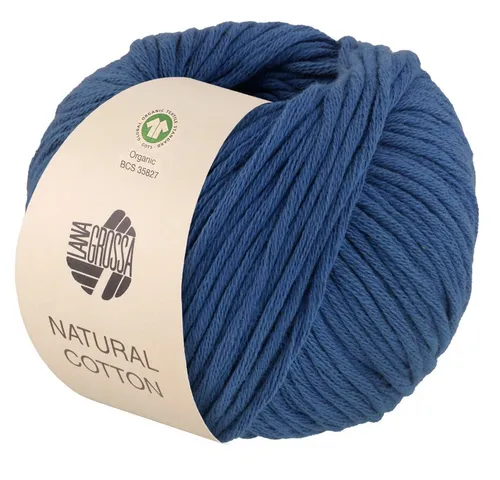 LANA GROSSA NATURAL COTTON Häkelwolle, 80 m (Bio-Baumwollgarn in Millefili-Zwirnung), 50 g