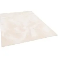 Luxus Super Soft Fellteppich Pearl Beige - Teppich für Wohnzimmer, 100% Polyester, gewebt, parkett- und laminatschonend, geeignet für Fußbodenheizung, extrem weich und flusenfrei, erhältlich in 5 Größen.