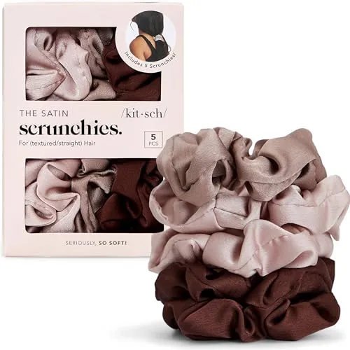 Kitsch Satin Haargummis Damen, Weicher als Seide von Kitsch
