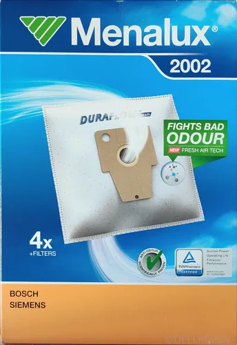 Menalux 2002 Staubsaugerbeutel ( 4 Beutel + 2 Filter ) frei Haus per Post