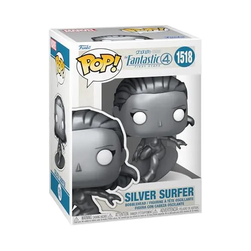 Funko Pop! Marvel: Fantastic Four (2025) - Silver Surfer - Vinyl-Sammelfigur - Geschenkidee - Offizielle Handelswaren - Spielzeug Für Kinder und Erwachsene - Movies Fans