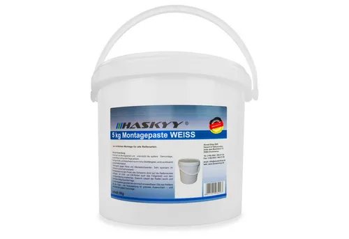 HASKYY Montagepaste Reifenmontage Paste 5kg Weiss Montagepaste Montagewax Reifenmontapaste