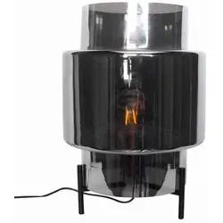 By Rydens Tischleuchte Ebbot - Elegante Tischleuchte in rauchgrau mit Glas-Schirm, 37 cm hoch, ideal für stilvolle Akzente in jedem Raum. Ohne Leuchtmittel, E27 Fassung für individuelle Lichtgestaltung.