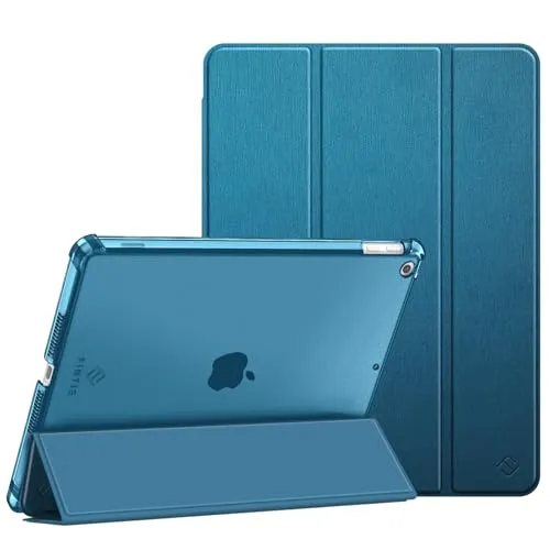 Produktbild Fintie Hülle für iPad 9. Generation 2021/8. Gen 2020/7. Gen 2019 10.2 Zoll mit Stifthalter, ultradünne leichte Schutzhülle mit transparenter Rückseite und Auto Schlaf/Wach Funktion, Blaugrün