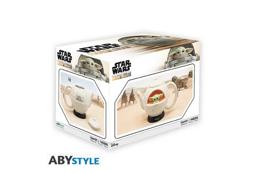 ABYstyle Teekanne Grogu - Star Wars The Mandalorian - Teekocher aus Keramik mit 1,2 L Fassungsvermögen, perfekt für Star Wars Fans und stilvolle Teestunden.