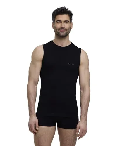 Falke Wool Tech Singlet Light - Funktionsunterwäsche für Herren - Komfortables Unterhemd aus Merinowolle für optimale Feuchtigkeitsregulierung und Temperaturmanagement, ideal für jede Jahreszeit und maximale Bewegungsfreiheit.