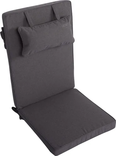 LILENO HOME Gartenstuhl Auflagen mit Kopfkissen [1er Set in petrol von DiscountDeal24