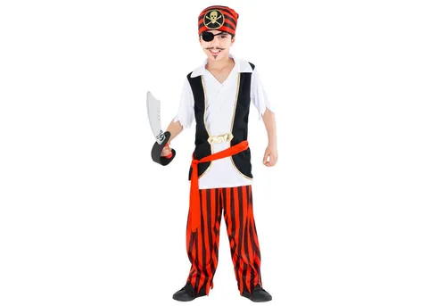 dressforfun Piraten-Kostüm Jungenkostüm Captain Messerjockel, Bequeme Jersey-Stretch-Hose mit Gummizug