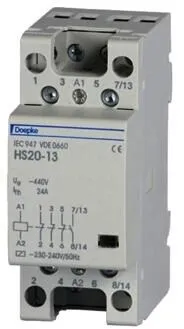Doepke HS20-40 Installationsschütze 24A, 230V AC, min.50Hz, max.60Hz, 4 Schließer
