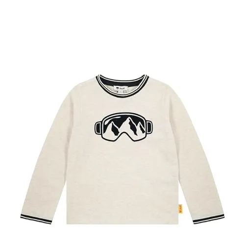 Steiff Jungen T-Shirt Langarm, Sesame, 122 cm