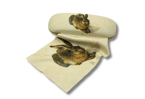 Fridolin Brillenetui Brillenetui Hardcase mit Stoffbezug und Reinigungstuch aus Mikrofaser