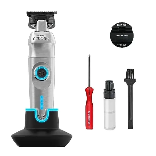 Trimmer Professional Schnurlos Gamma + X Cyborg - Haar- & Bartschneidegeräte, leistungsstarker, kabelloser Trimmer für präzise Haarschnitte und Styling.