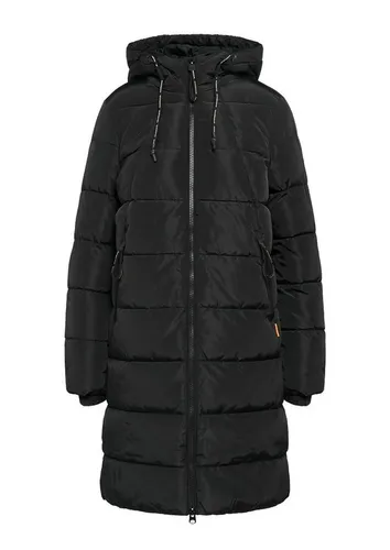 QS Steppjacke mit Kapuze schwarz XL - Funktionsjacke mit 2-Wege-Reißverschluss, ideal für den Alltag und sportliche Aktivitäten
