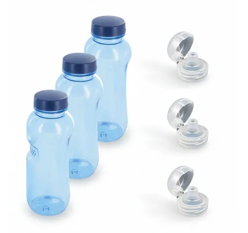 Greiner Trinkflasche, 3x Kavodrink Tritan 0,5 L + 3x Flip Top