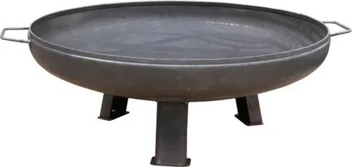Feuerschale Ø 650 mm Grillschale 65 cm inkl. 3 Füße und 2 Griffe Wandstärke 3 mm