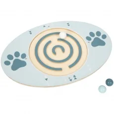 small foot Balancierbrett »Himmelspfote« - blau - Gesellschaftsspiel für mehr Spaß an Bewegung, schult Gleichgewicht und Geschicklichkeit mit ovaler Standfläche und 3 Holzkugeln für zusätzlichen Spaß.