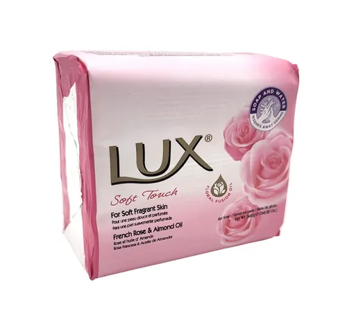 16x LUX Seifenstücke Soft Touch 3er Pack à 80g französische Rose und Mandelöl