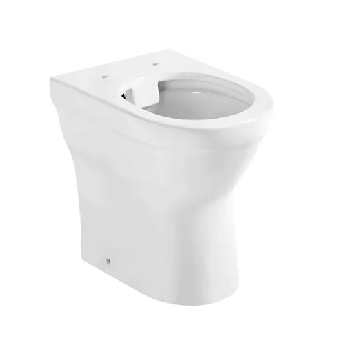 Stand-WC COZY Tiefspüler erhöht - weiß, inkl. Duroplast-Sitz, absenkbar und abnehmbar, ideal für komfortable Nutzung