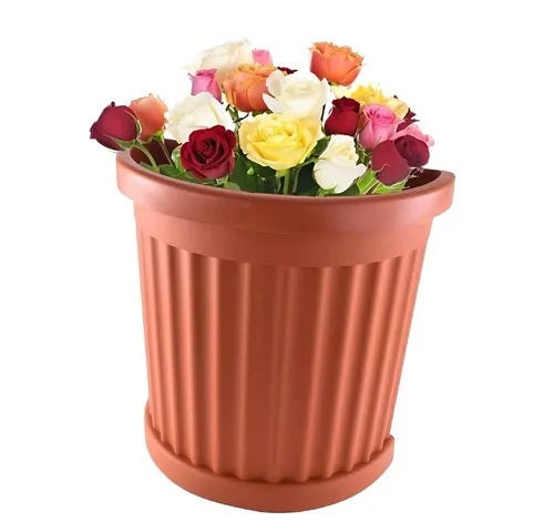 Pflanzkübel Halbrund terracotta in braun von GarPet