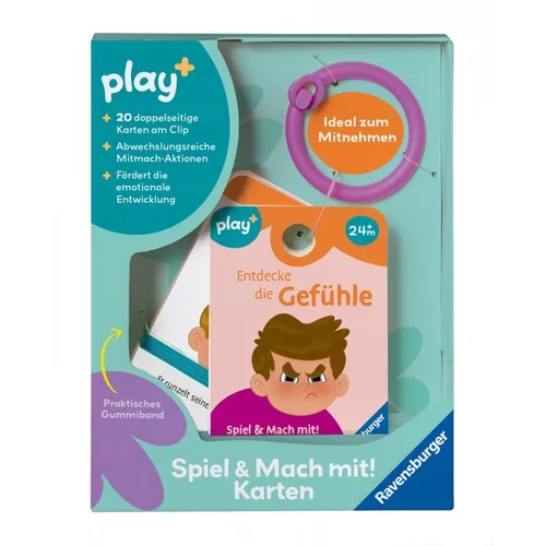 12034057-Ravensburger AG Mach mit Karten Gefühle NEU OVP Spiel Mach mit Karten