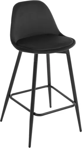 Klihome Barhocker - Hochwertiger Samthocker für Bar und Küche - Stylischer Barhocker aus PP und Samt, ergonomisches Design mit atmungsaktiver Polsterung und stabilen Metallbeinen, ideal für Bars und Esszimmer.