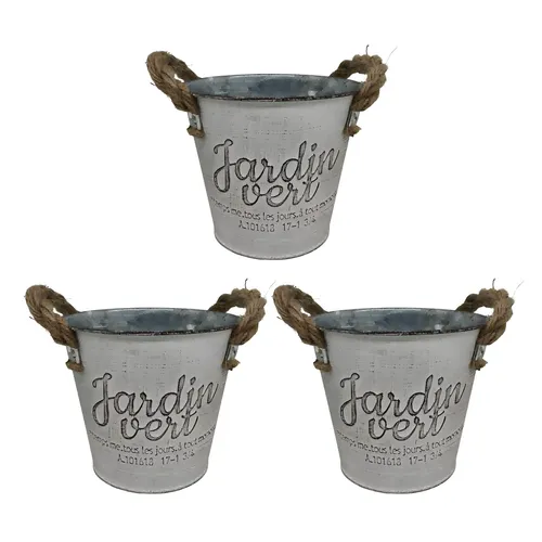 Blumentopf Set 3 Übertöpfe Balkontopf Pflanzentopf Blumenübertopf Kräutertopf