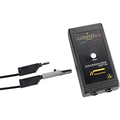 Wolfgang Warmbier SRM®110 ESD-Testgeräte-Set - Sonstige Elektroinstallationsartikel, ideal zur einfachen Überprüfung des Oberflächen- und Ableitwiderstandes von ESD-Materialien.