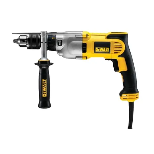 DEWALT 2-Gang-Diamant-Bohrmaschine D21570K - Kraftvolle Bohrmaschine mit 1.300 Watt für vielseitige Bohr- und Schlagbohrarbeiten in Holz, Beton und Metall. Ideal für Trockenkernbohrungen bis 127 mm Durchmesser.